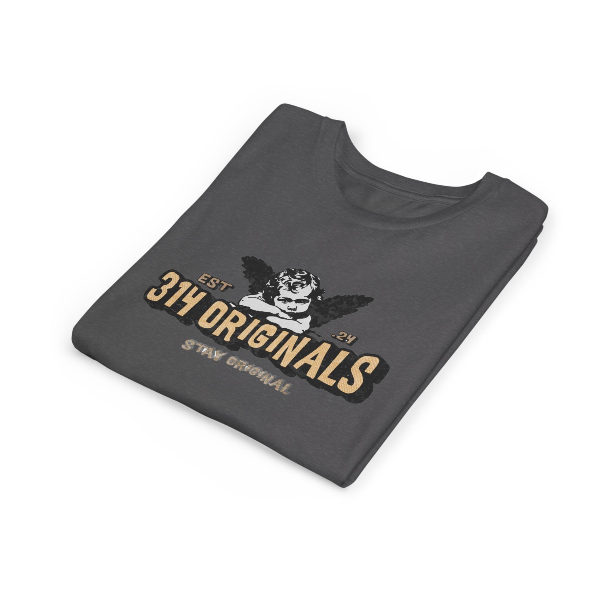314 Originals Youth Tee - Vintage Cherub Graphic Kids T-Shirt - 314 Originals