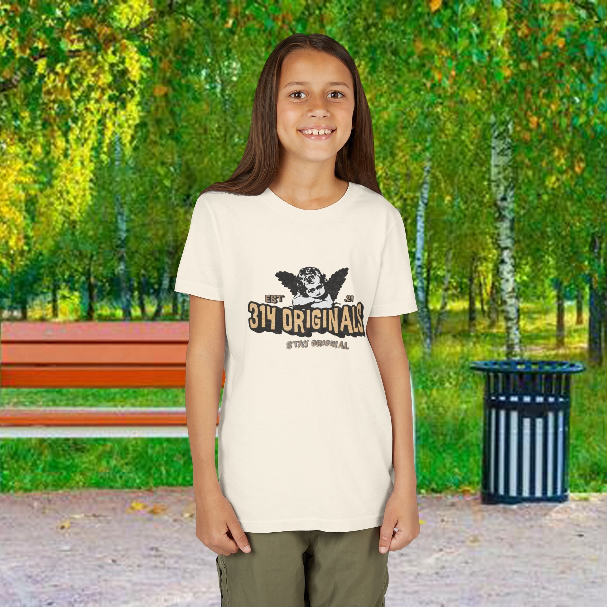 314 Originals Youth Tee - Vintage Cherub Graphic Kids T-Shirt - 314 Originals