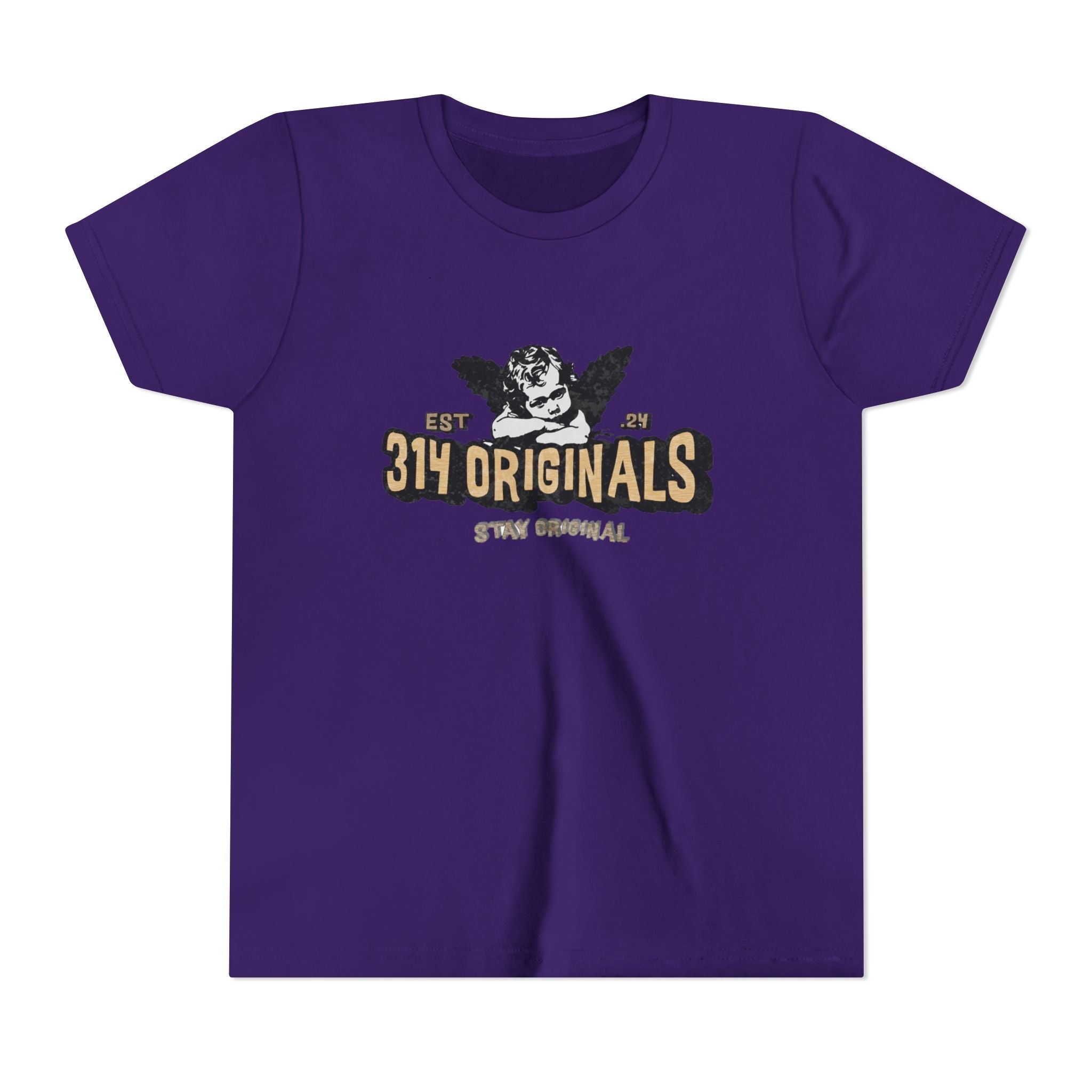 314 Originals Youth Tee - Vintage Cherub Graphic Kids T-Shirt - 314 Originals