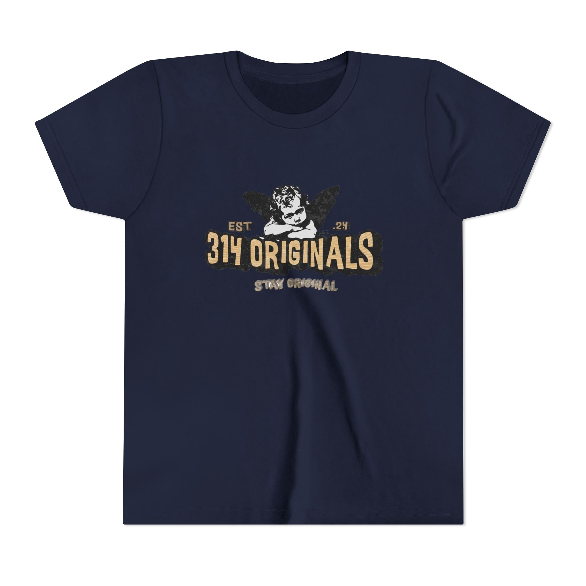 314 Originals Youth Tee - Vintage Cherub Graphic Kids T-Shirt - 314 Originals