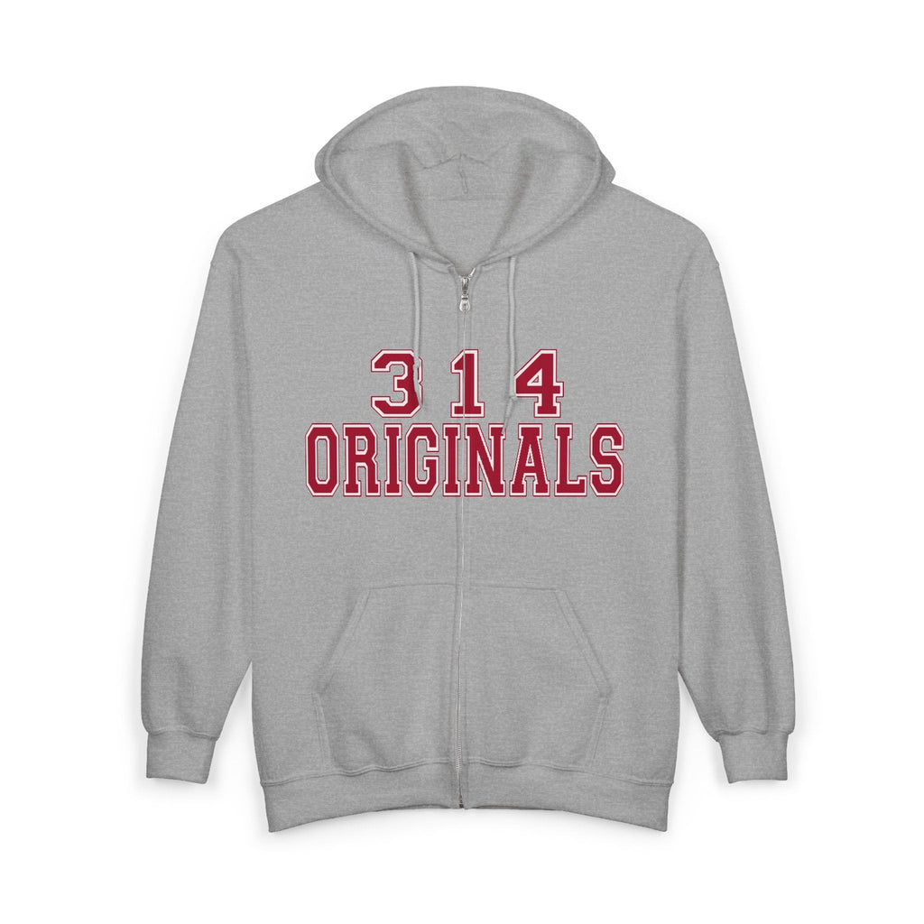 314 Originals Zip Hoodie — Retro Varsity Full-Zip Sweatshirt - 314 Originals