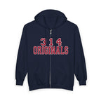 314 Originals Zip Hoodie — Retro Varsity Full-Zip Sweatshirt - 314 Originals