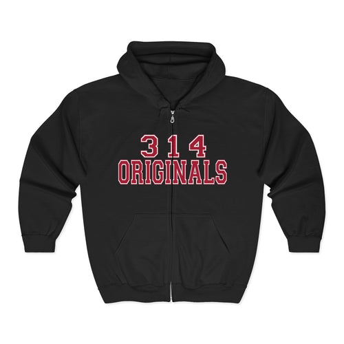 314 Originals Zip Hoodie — Retro Varsity Full-Zip Sweatshirt - 314 Originals