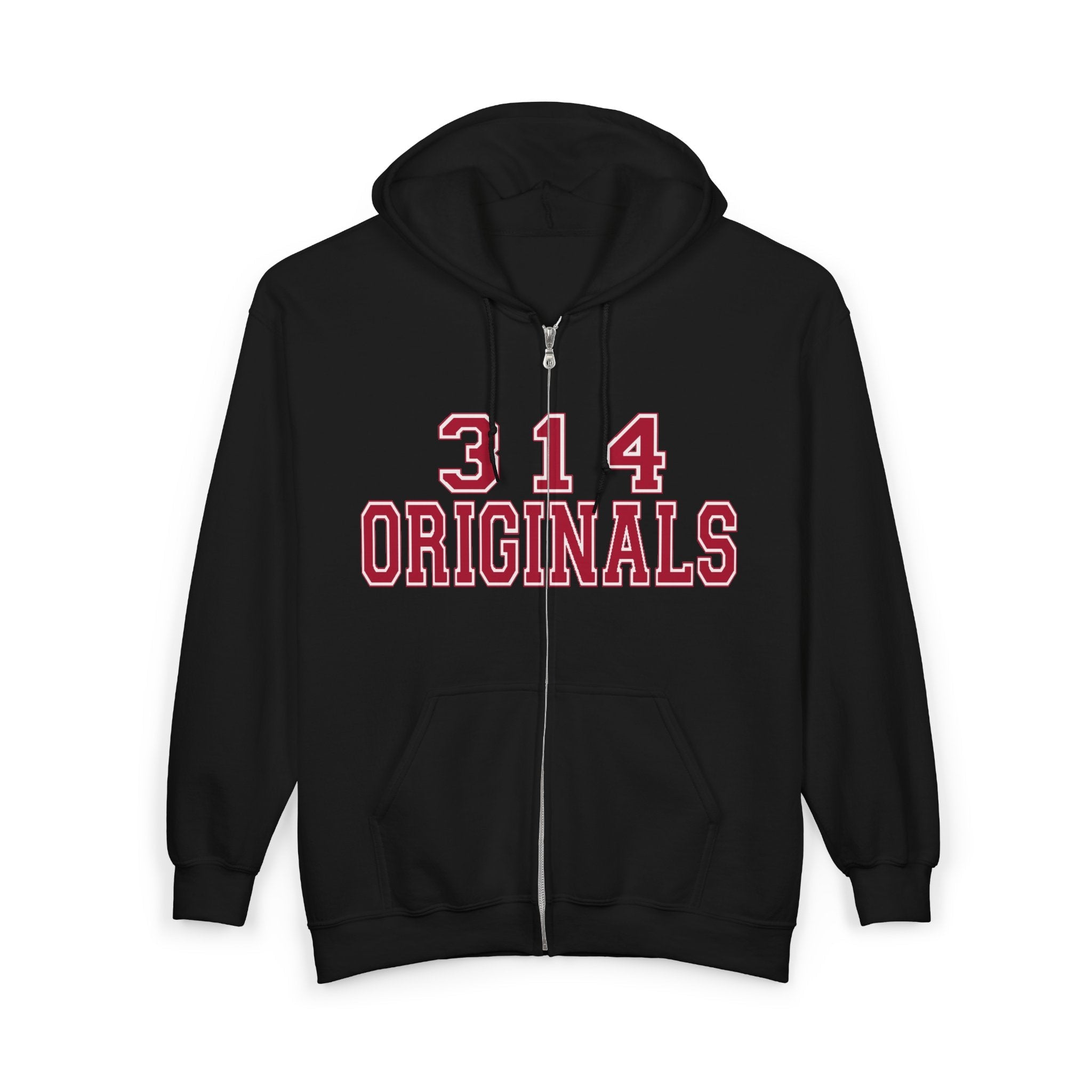 314 Originals Zip Hoodie — Retro Varsity Full-Zip Sweatshirt - 314 Originals