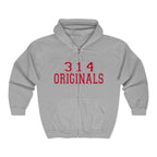 314 Originals Zip Hoodie — Retro Varsity Full-Zip Sweatshirt - 314 Originals