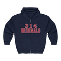 314 Originals Zip Hoodie — Retro Varsity Full-Zip Sweatshirt - 314 Originals