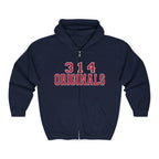 314 Originals Zip Hoodie — Retro Varsity Full-Zip Sweatshirt - 314 Originals