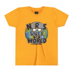 "Nerds Rule the World" Graphic Youth Girls Tee Shirt