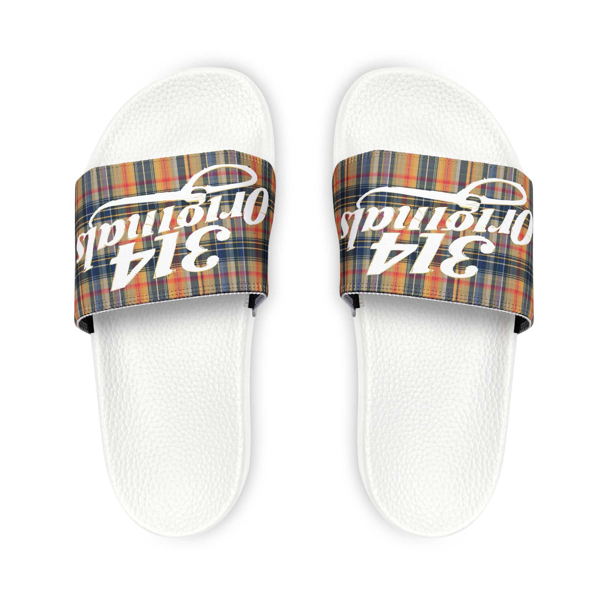 Plaid '314 Originals' Removable-Strap Slide Sandals