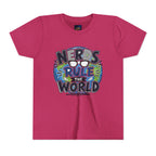 "Nerds Rule the World" Graphic Youth Girls Tee Shirt