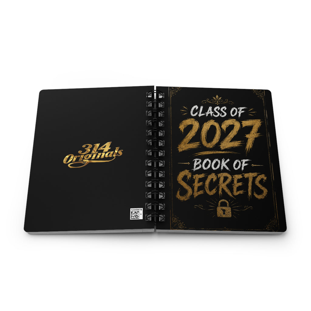 Class of 2027 Book of Secrets Spiral Journal