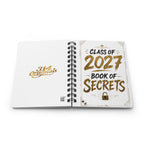 Class of 2027 Book of Secrets Spiral Journal - White