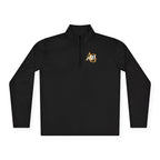AGO Quarter-Zip Pullover — Small Gold & Black Chest Embroidery, Lightweight Casual Pullover - 314 Originals