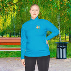 AGO Quarter-Zip Pullover — Small Gold & Black Chest Embroidery, Lightweight Casual Pullover - 314 Originals