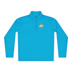 AGO Quarter-Zip Pullover — Small Gold & Black Chest Embroidery, Lightweight Casual Pullover - 314 Originals
