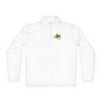 AGO Quarter-Zip Pullover — Small Gold & Black Chest Embroidery, Lightweight Casual Pullover - 314 Originals