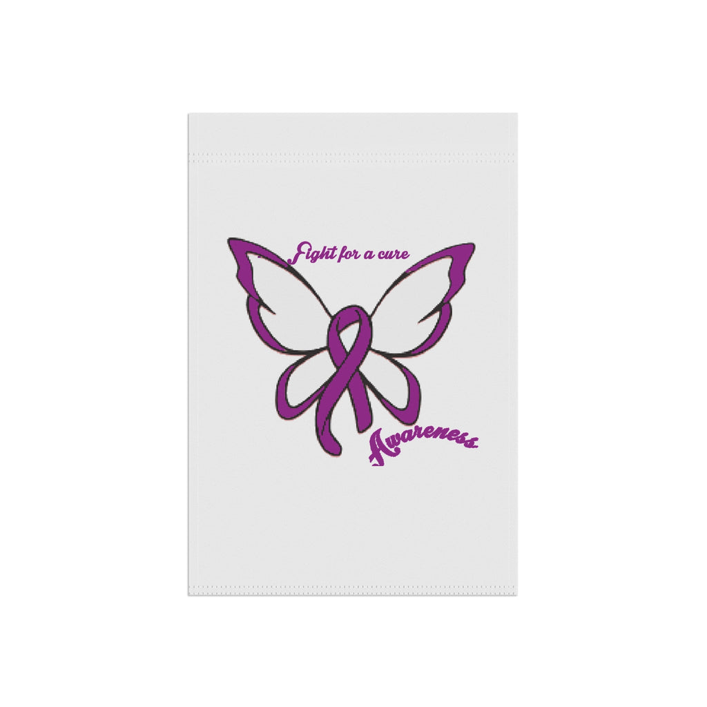 Alzheimer's Butterfly – “Fight for a Cure” Butterfly Ribbon Home Banner - 314 Originals