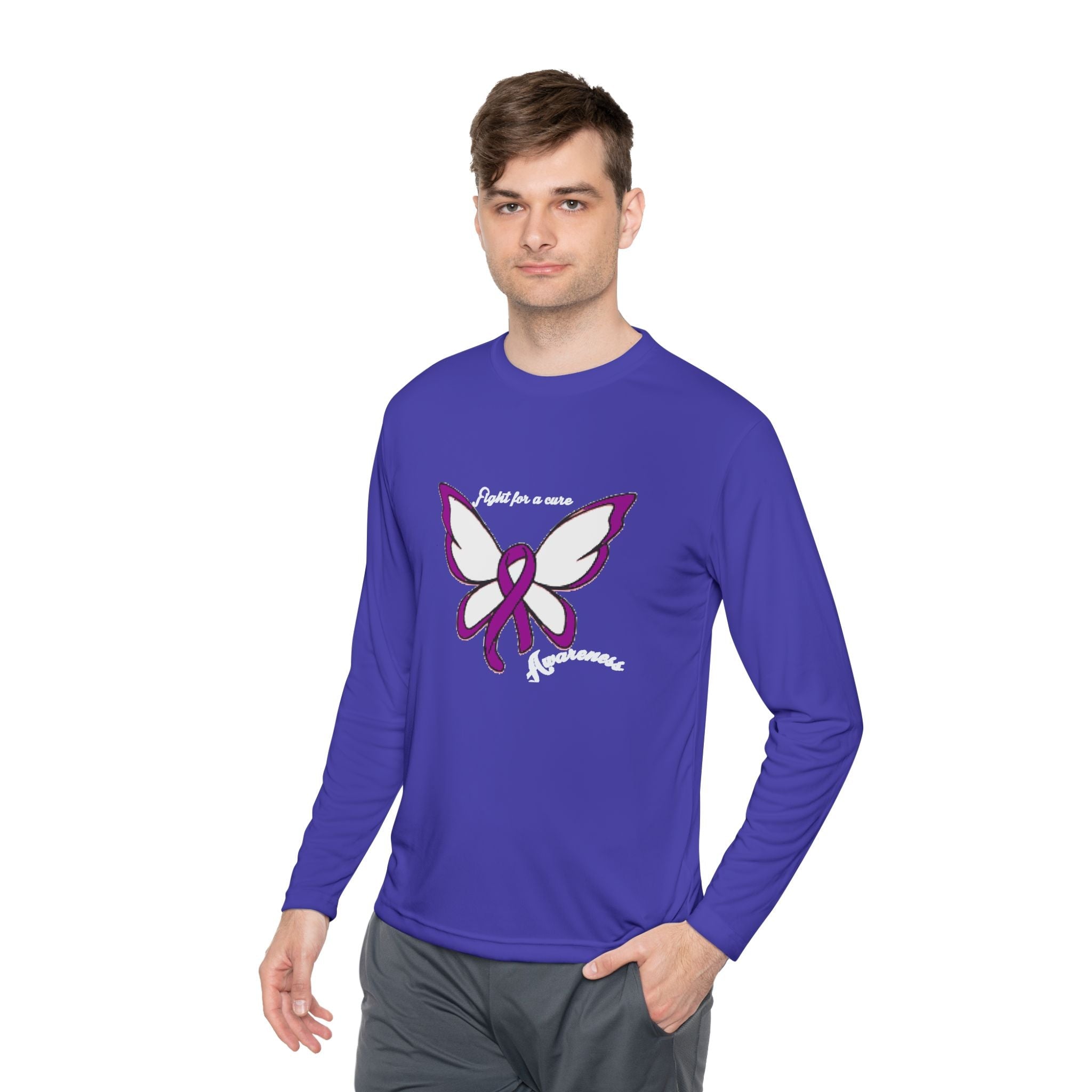 Alzheimer's Butterfly Long Sleeve Tee —Awareness Support Shirt - 314 Originals