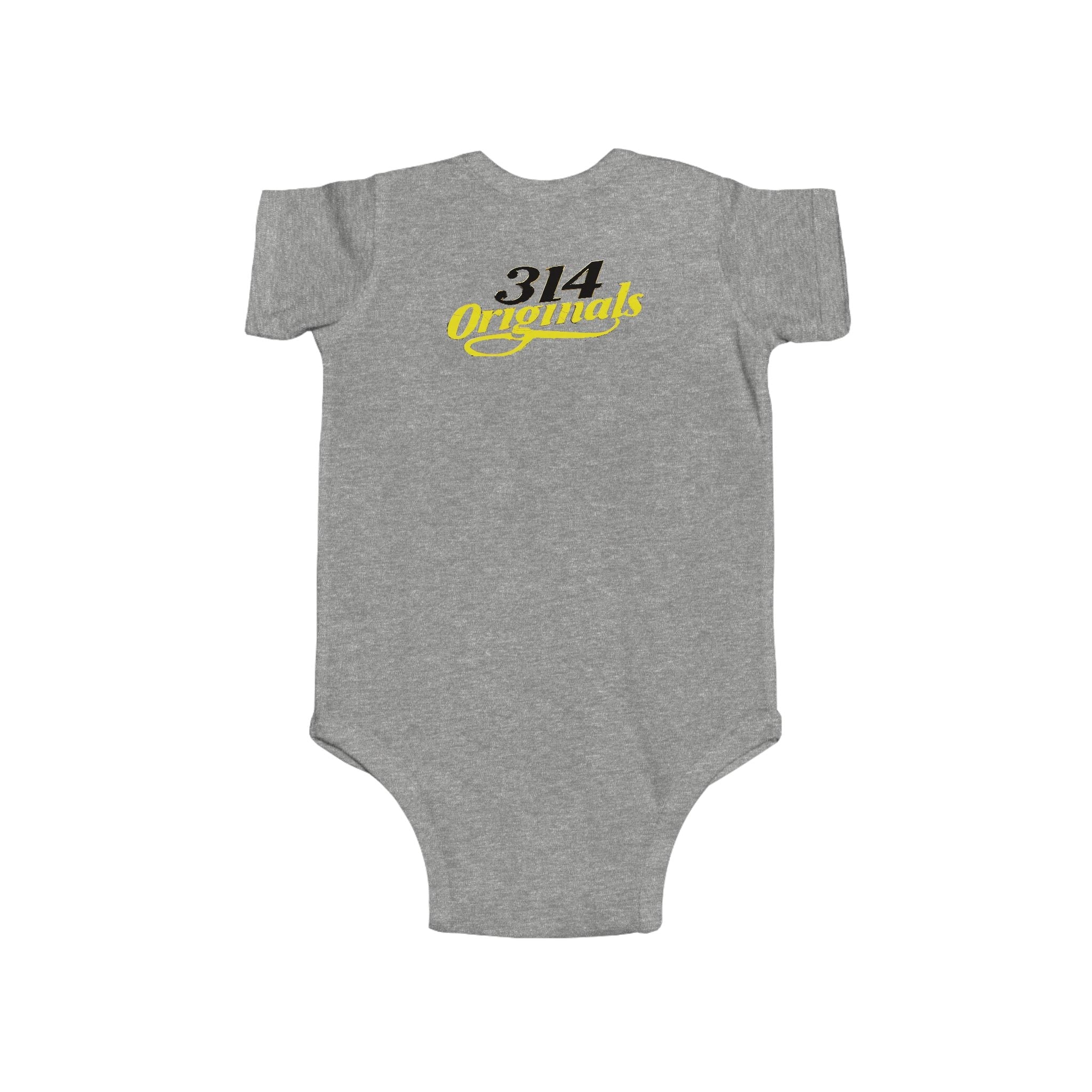 Baby Bodysuit – "Caution Cuteness Overload" Infant Onesie (314 Originals Back Logo) - 314 Originals