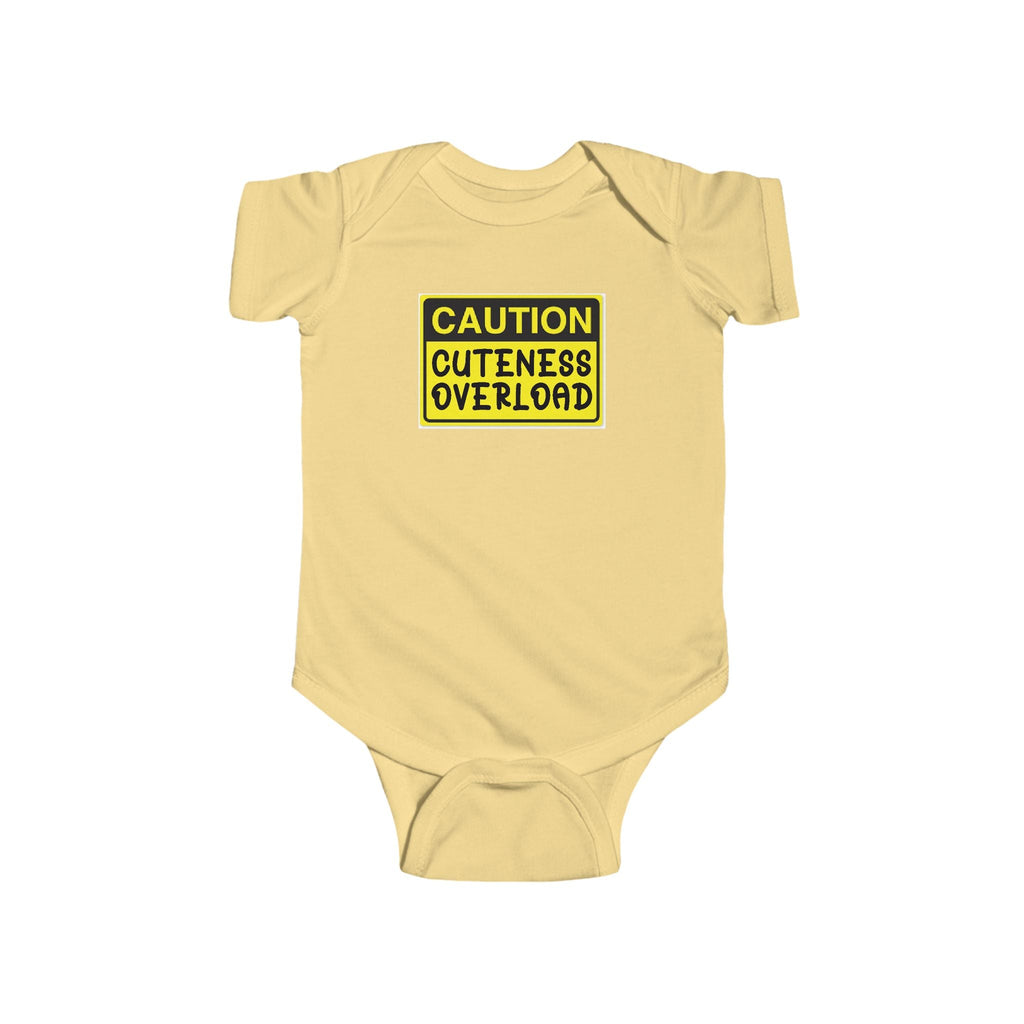 Baby Bodysuit – "Caution Cuteness Overload" Infant Onesie (314 Originals Back Logo) - 314 Originals