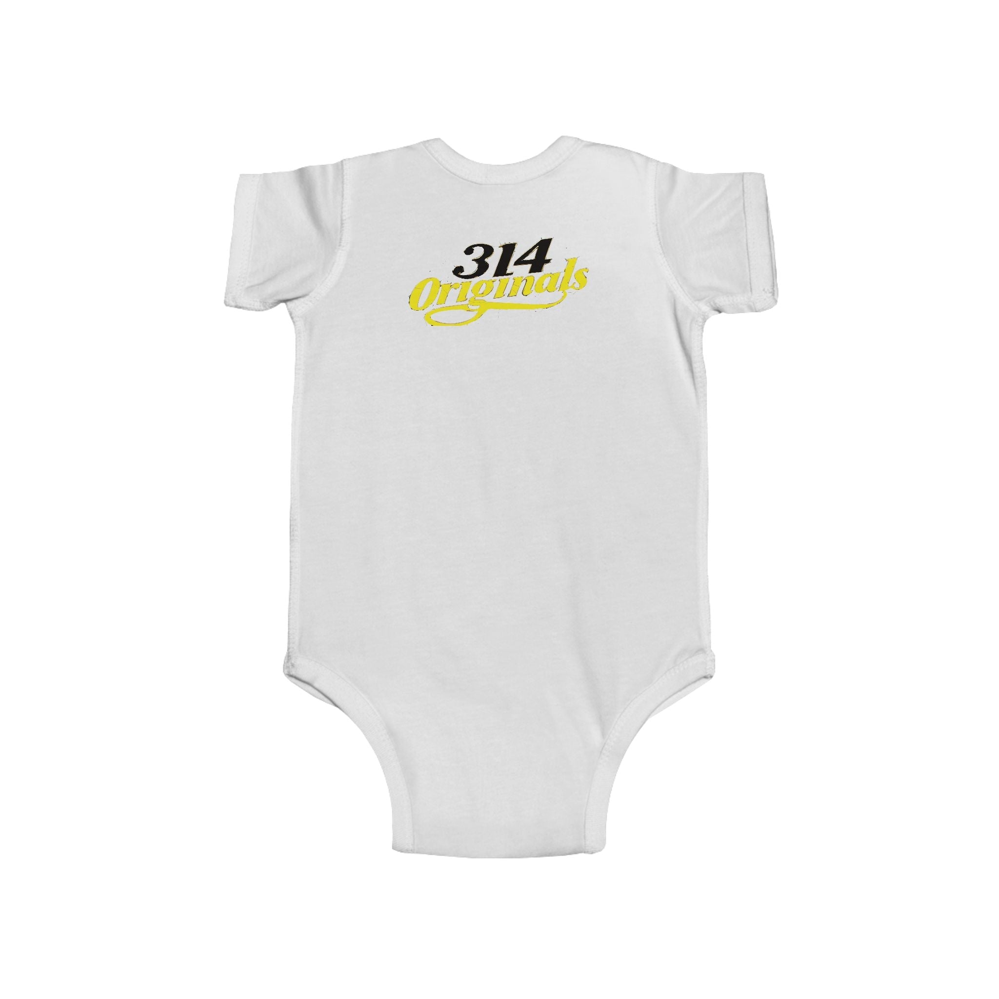 Baby Bodysuit – "Caution Cuteness Overload" Infant Onesie (314 Originals Back Logo) - 314 Originals