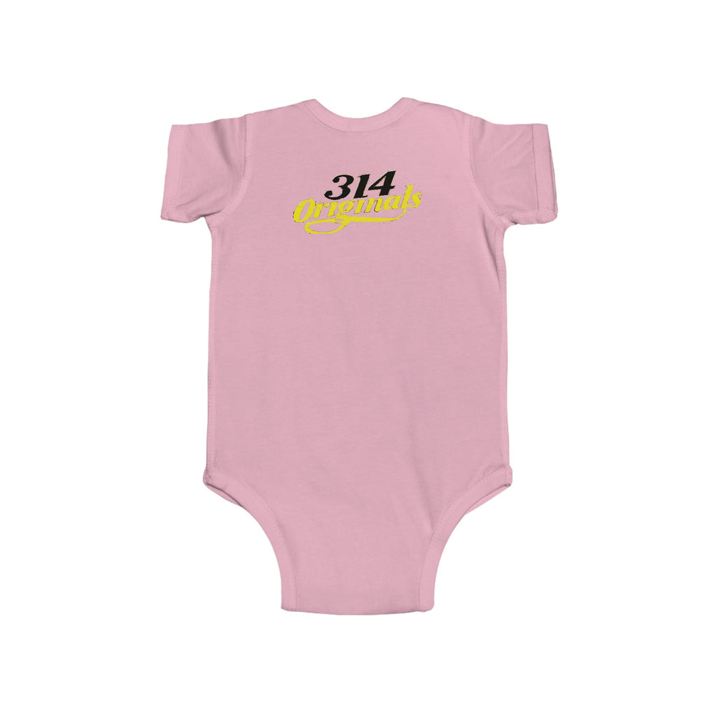 Baby Bodysuit – "Caution Cuteness Overload" Infant Onesie (314 Originals Back Logo) - 314 Originals
