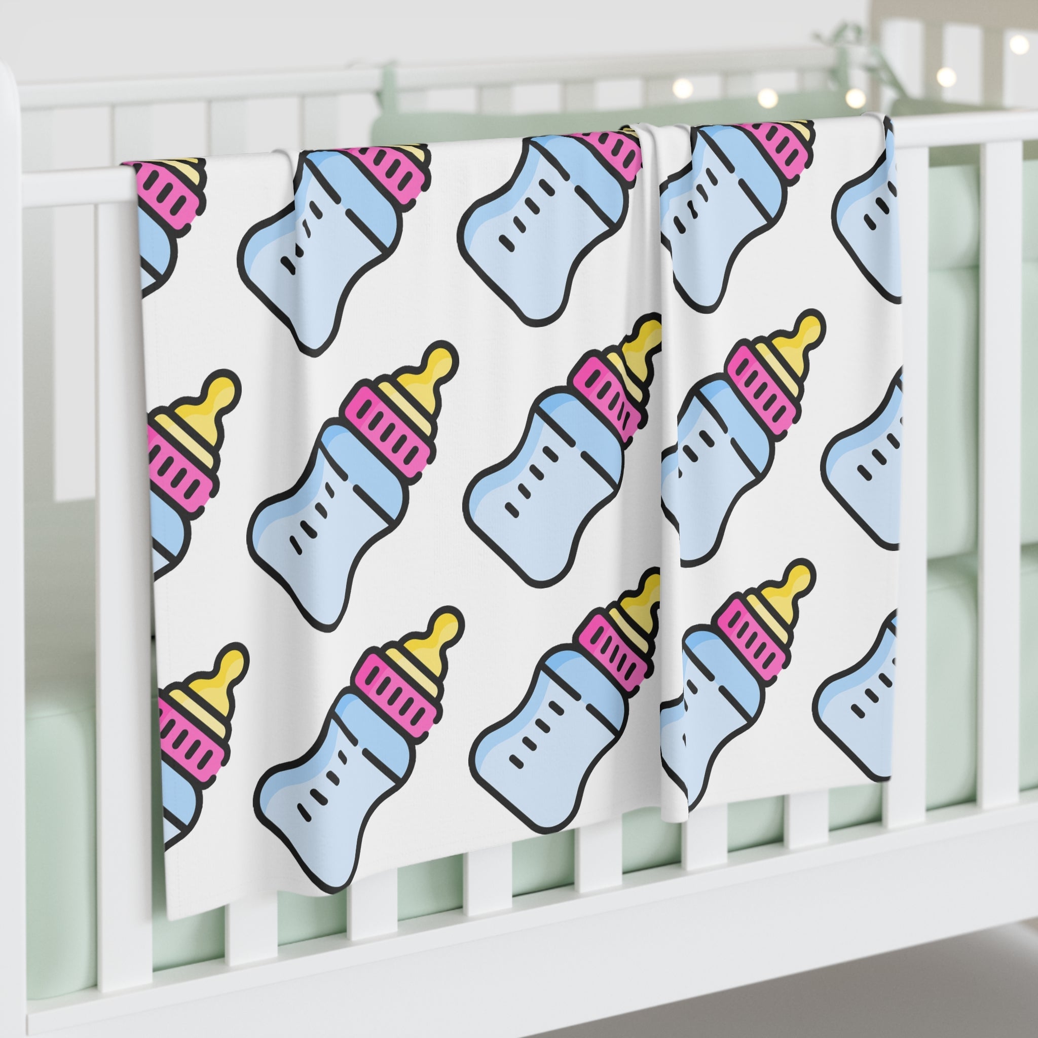 Baby Bottle Swaddle Blanket - Newborn Wrap - 314 Originals