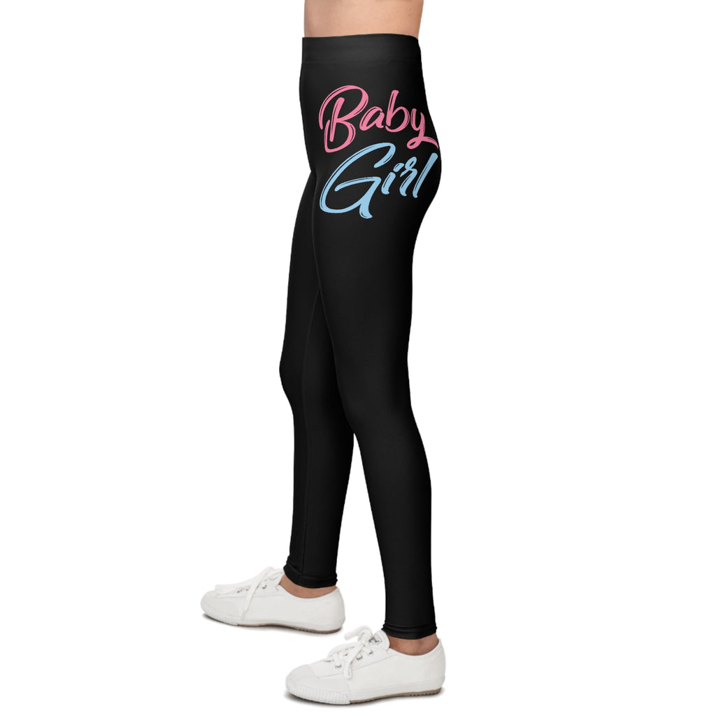Baby Girl Pastel Script Kids' Printed Leggings - 314 Originals