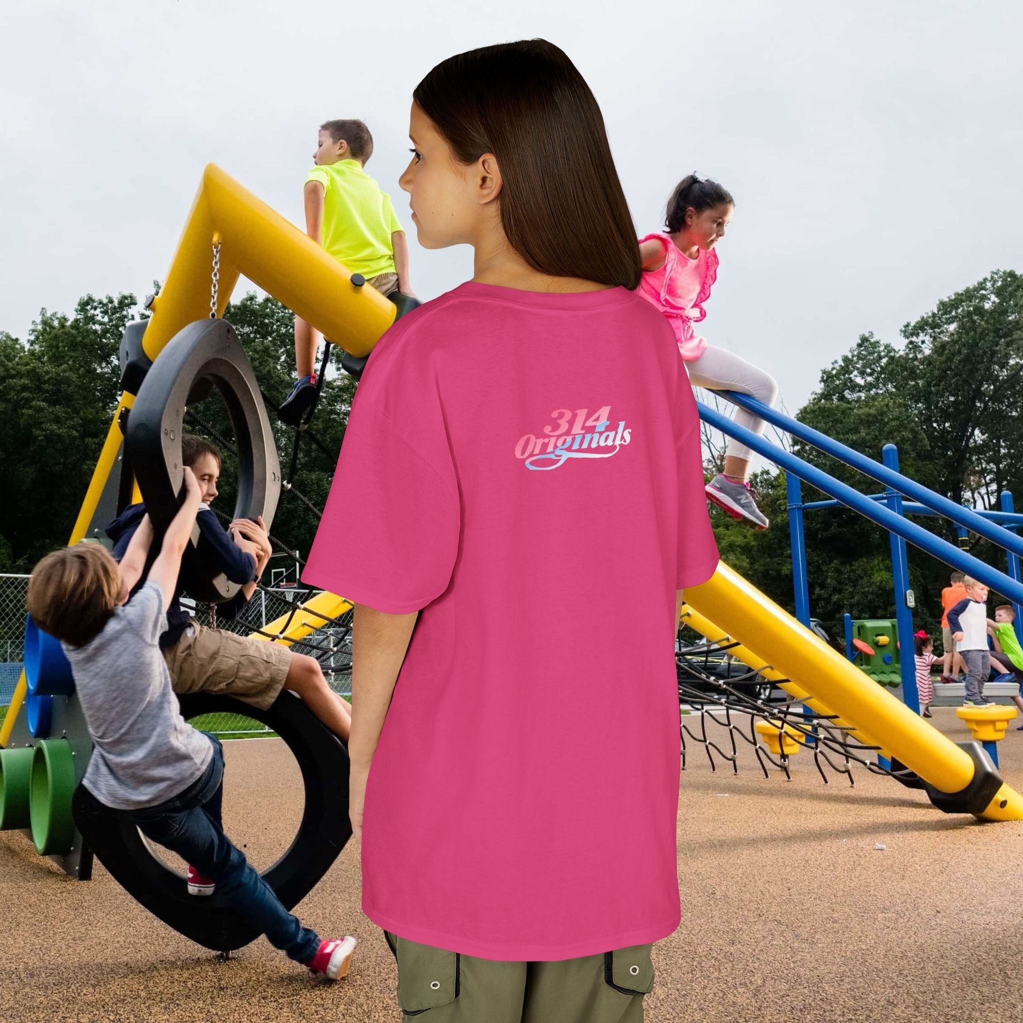 "Baby Girl" Pastel Script Shirt - 314 Originals