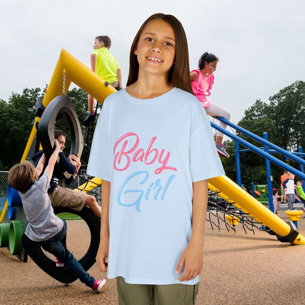 "Baby Girl" Pastel Script Shirt - 314 Originals