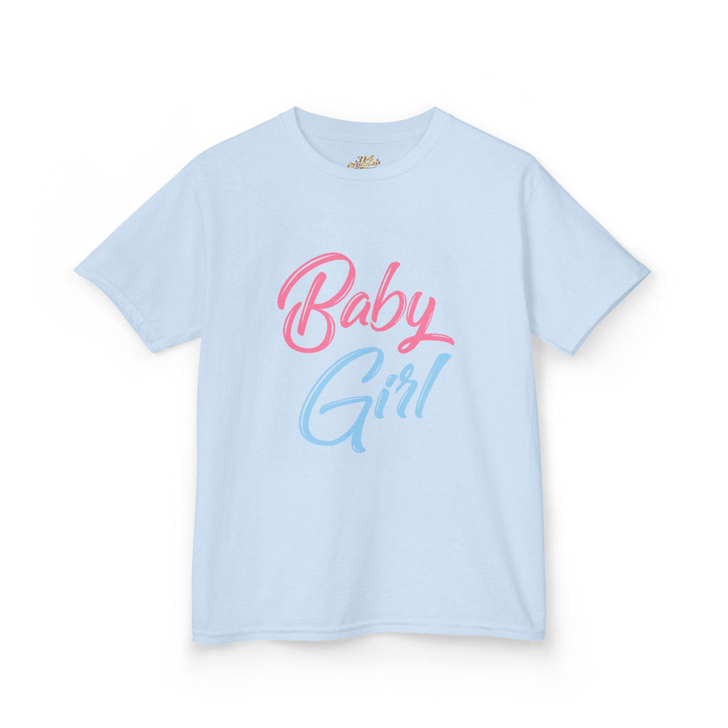"Baby Girl" Pastel Script Shirt - 314 Originals