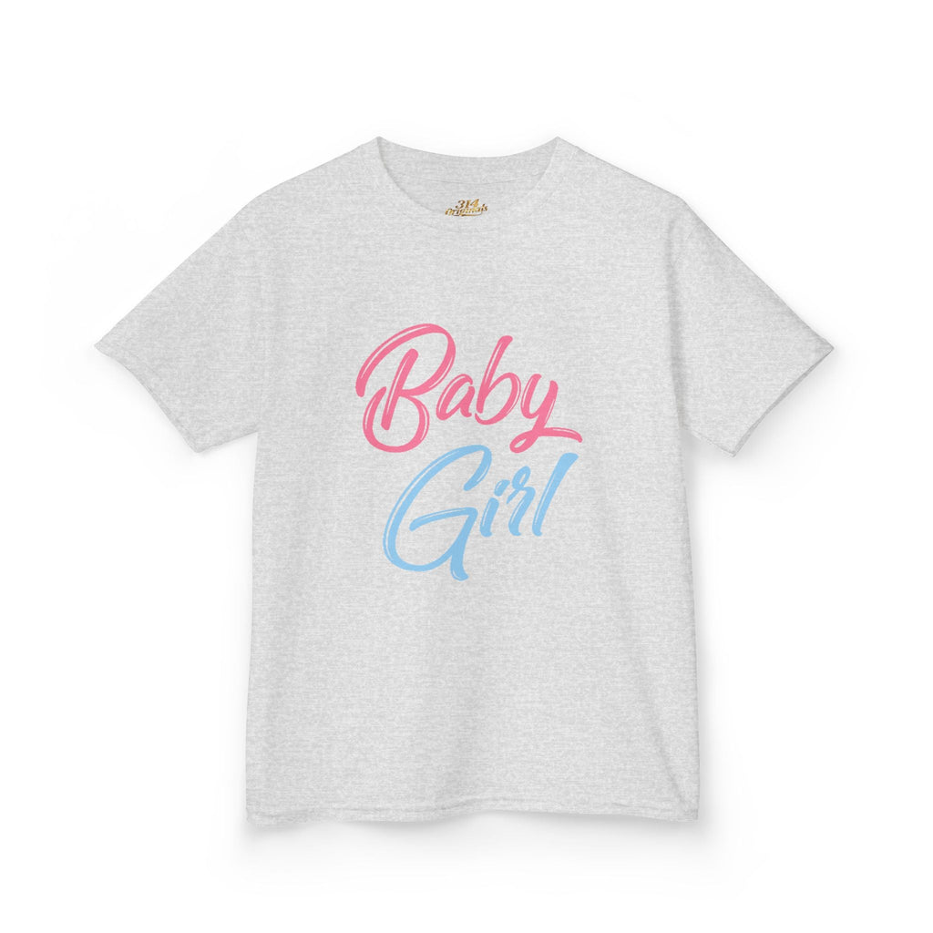"Baby Girl" Pastel Script Shirt - 314 Originals