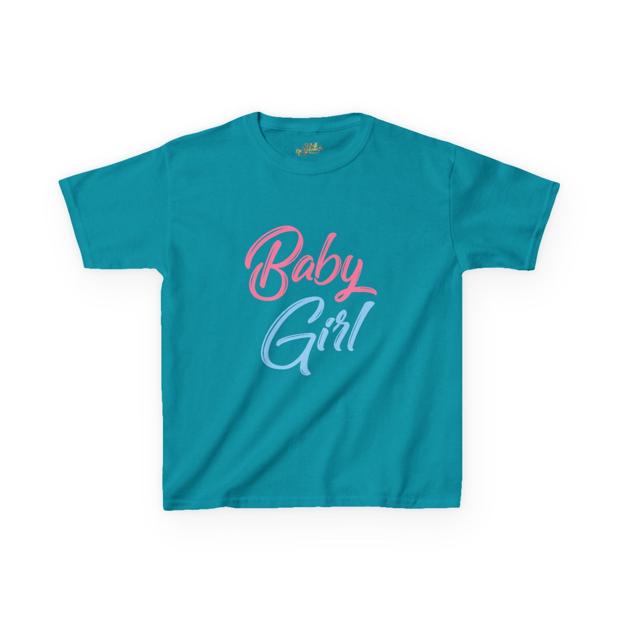 "Baby Girl" Pastel Script Shirt - 314 Originals