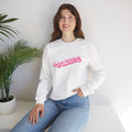 Baddie Pink Floral Logo White Crewneck Sweatshirt - 314 Originals
