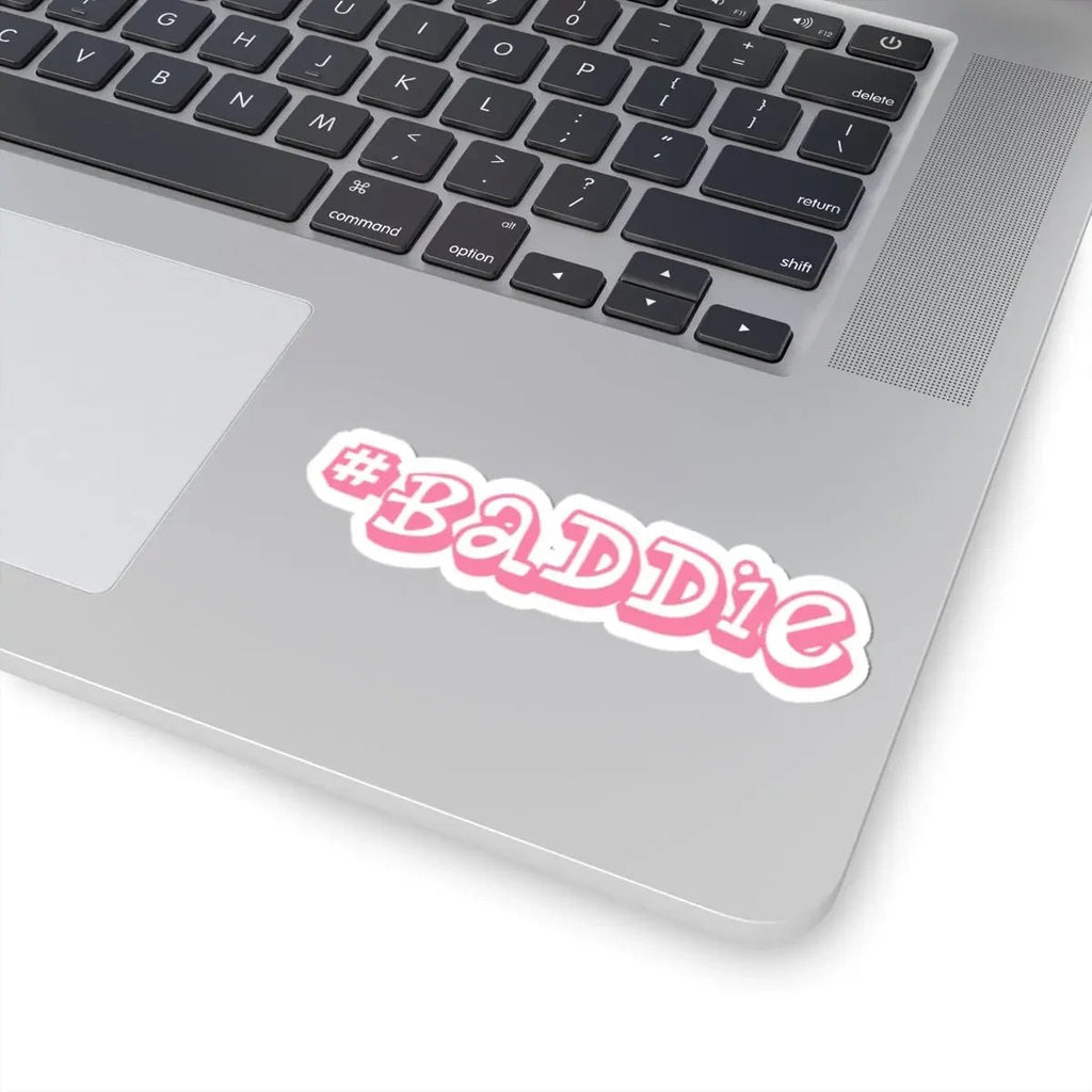 BADDIE Pink Script Kiss-Cut Sticker — Trendy Laptop & Water Bottle Decal - 314 Originals
