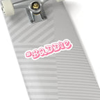 BADDIE Pink Script Kiss-Cut Sticker — Trendy Laptop & Water Bottle Decal - 314 Originals