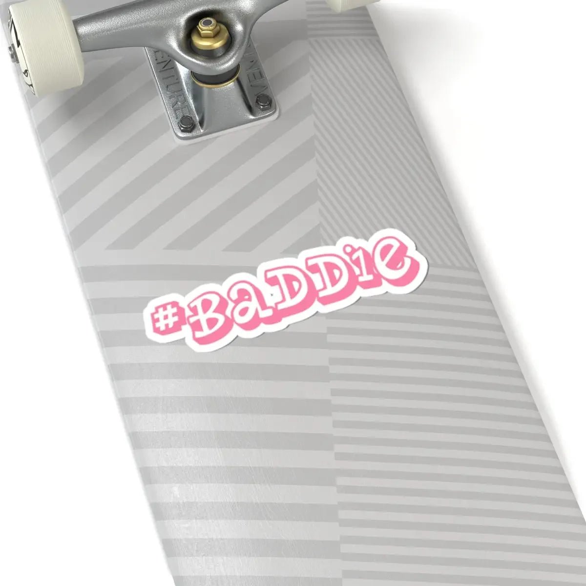 BADDIE Pink Script Kiss-Cut Sticker — Trendy Laptop & Water Bottle Decal - 314 Originals
