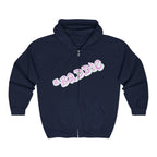 Baddie Pink Script Zip Hoodie — Trendy Streetwear Graphic Hoodie - 314 Originals