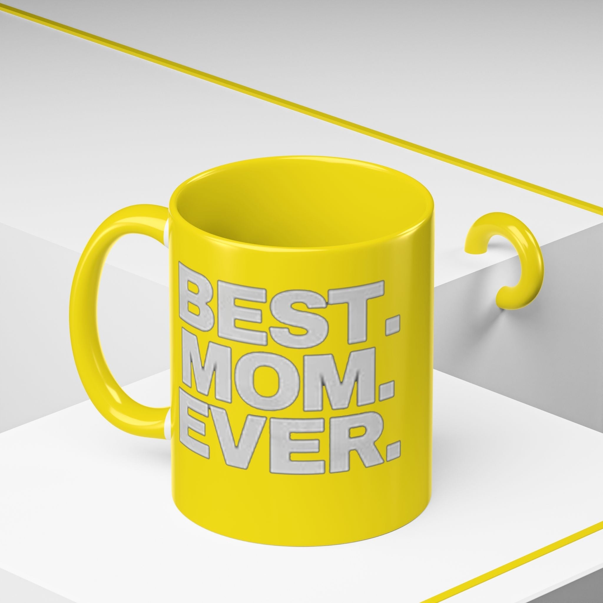 Best. Mom. Ever. Accent Yellow Coffee Mug - 314 Originals
