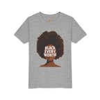 Black Every Month Youth Tee — Afro Pride Kids T-Shirt - 314 Originals