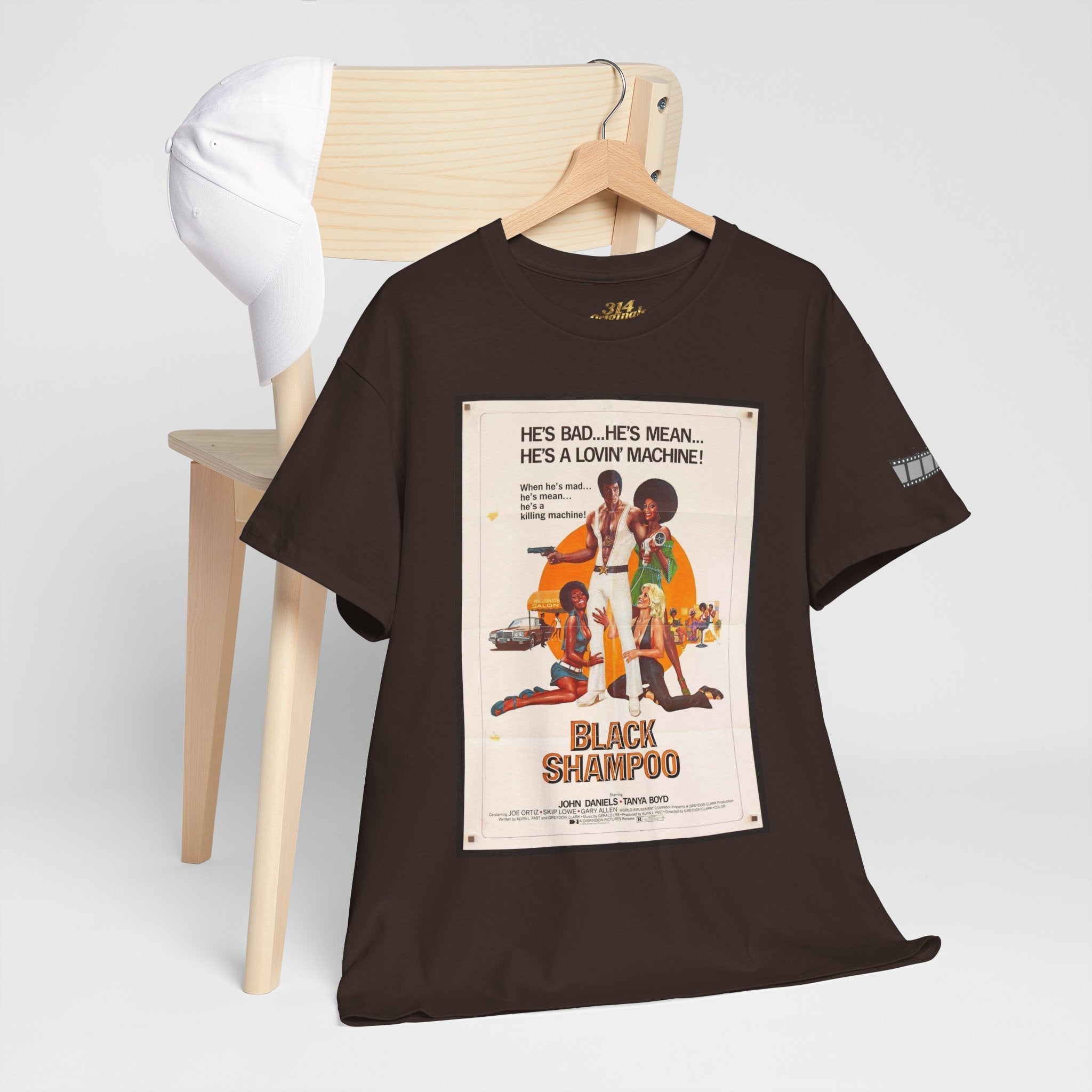 Black Shampoo Retro Poster Tee — Vintage Movie Graphic T-Shirt - 314 Originals