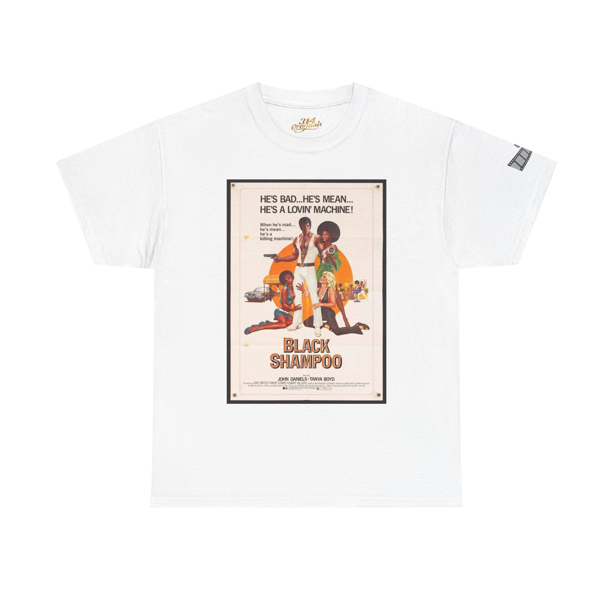 Black Shampoo Retro Poster Tee — Vintage Movie Graphic T-Shirt - 314 Originals