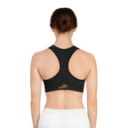 Black Sports Bra — "Originals" Pink Script Athletic Crop Top - 314 Originals