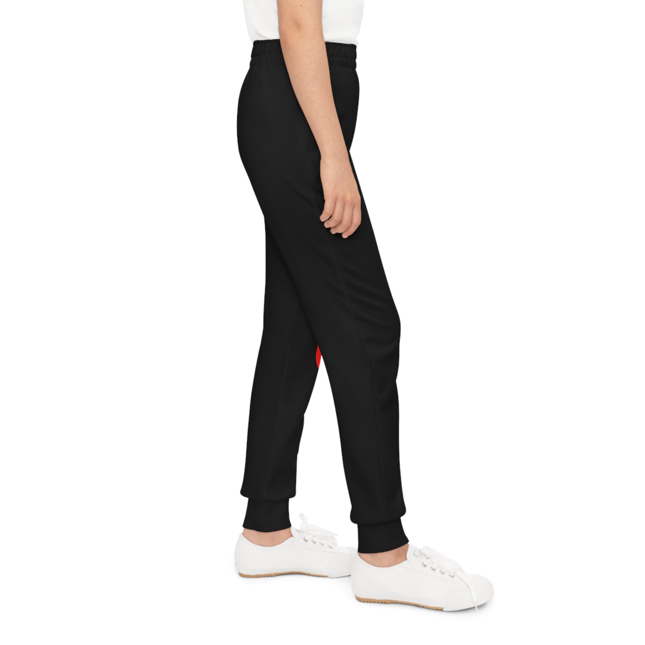 Black Youth Joggers — Red "Originals" Script Side Graphic - 314 Originals