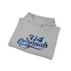 Blue Camo '314' Script Hoodie — City Pride Casual Pullover - 314 Originals