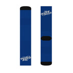 Blue Sublimation Socks with '314 Originals' Script — Athletic Crew Socks - 314 Originals