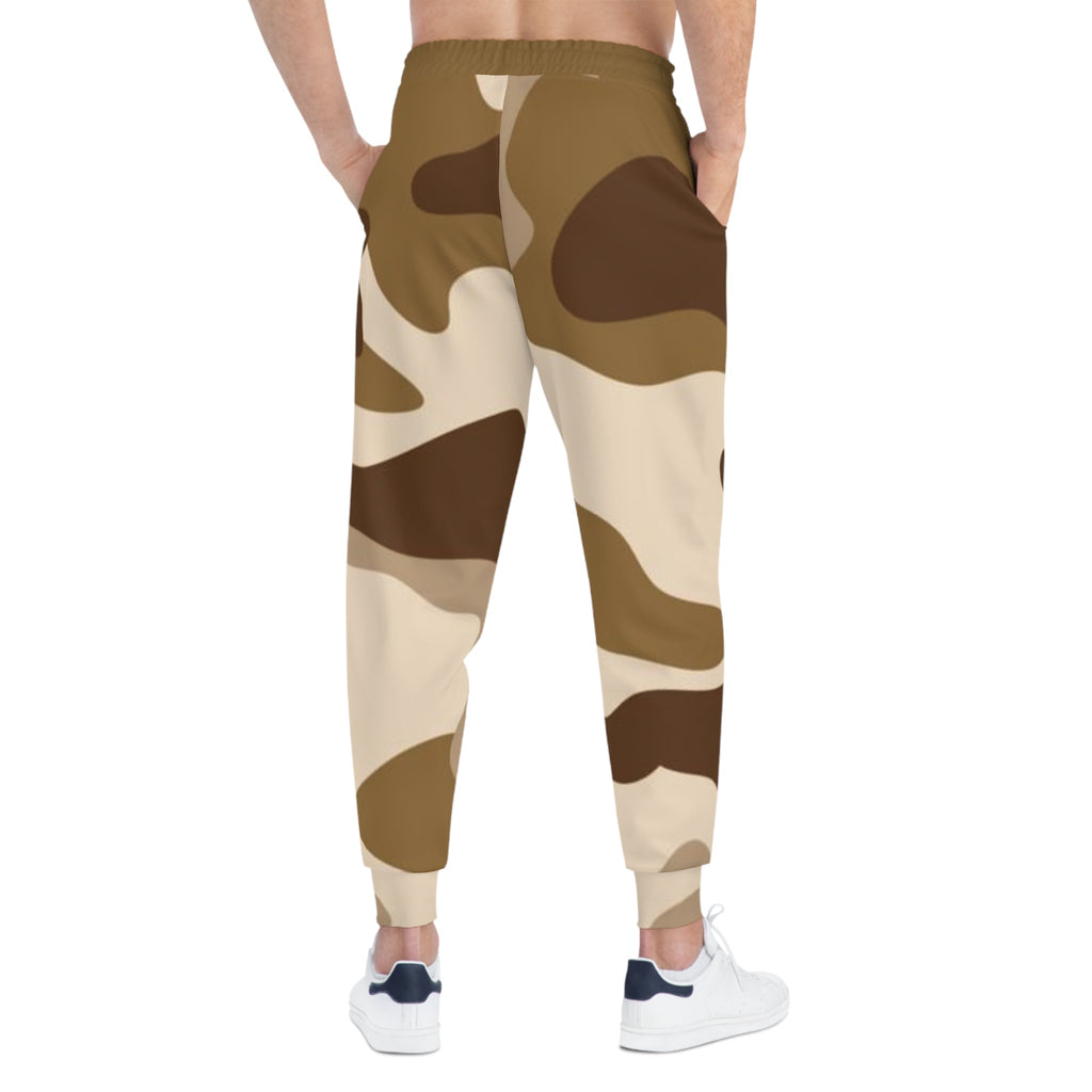 Brown Camo 314 Originals Athletic Joggers – Retro Script Logo Sweatpants - 314 Originals