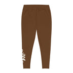 Brown Plus Size Leggings — Subtle Side Script Graphic, Comfortable Everyday Activewear - 314 Originals