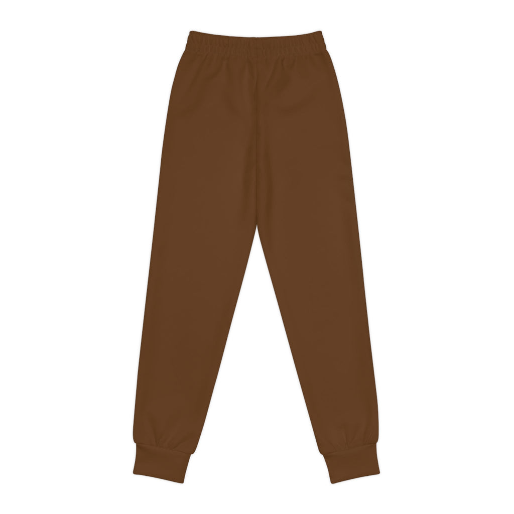 Brown Youth Joggers with 314 Originals Side Graphic — Kids Athletic Sweatpants - 314 Originals