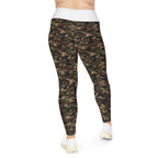 Camo Plus Size Leggings — Subtle Side Script Graphic, Comfortable Everyday Activewear - 314 Originals